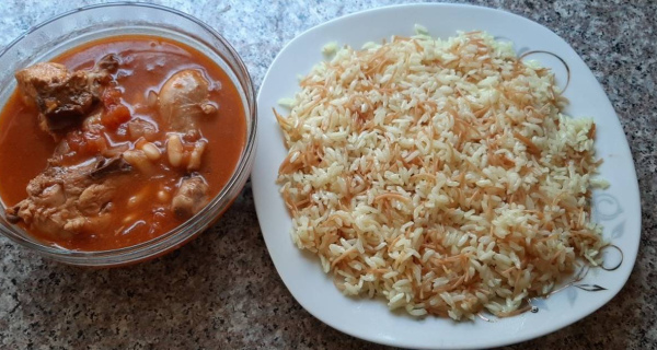 Фасоль + рис
